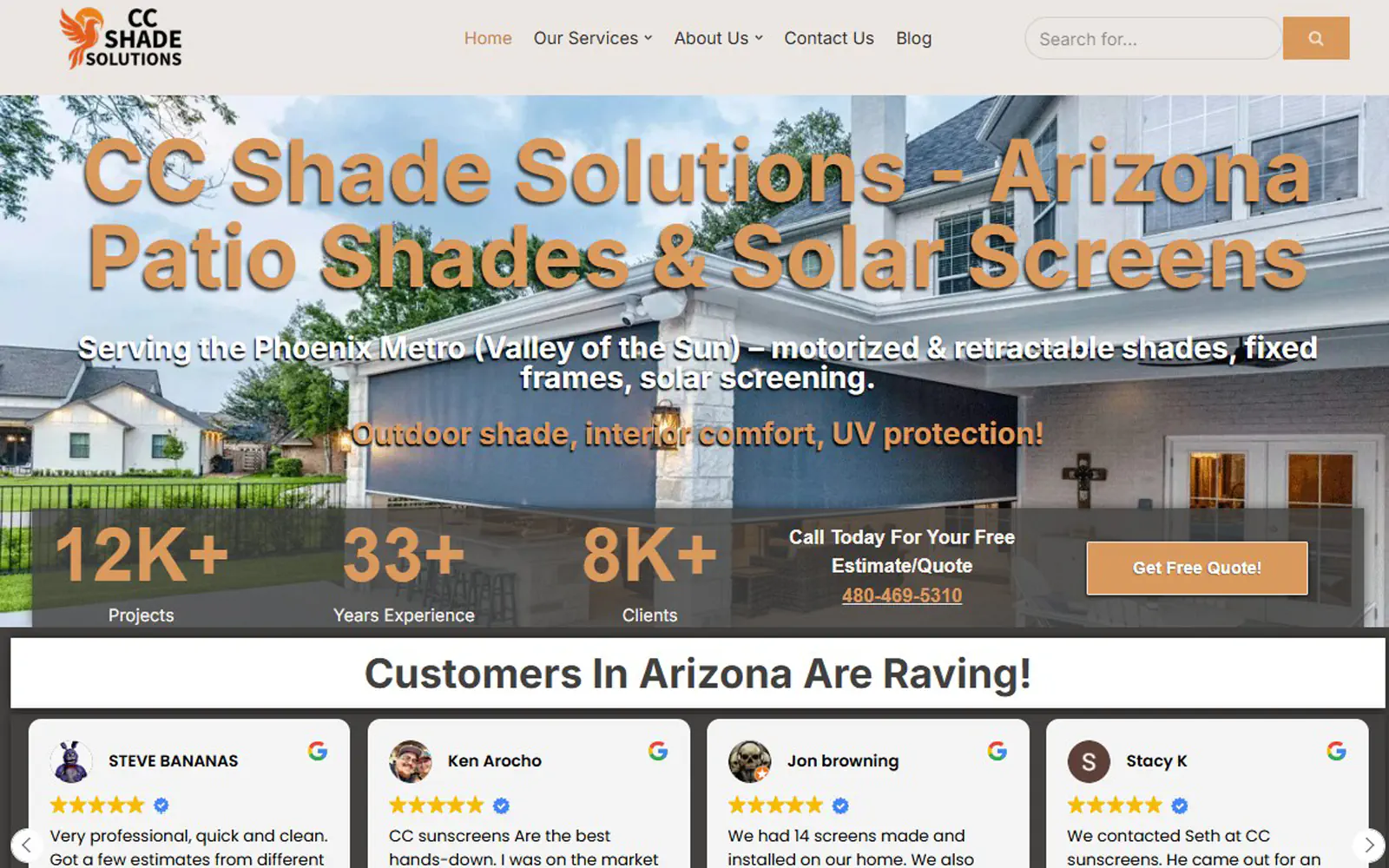 High-performance website build showing clean hierarchy and clear calls to action