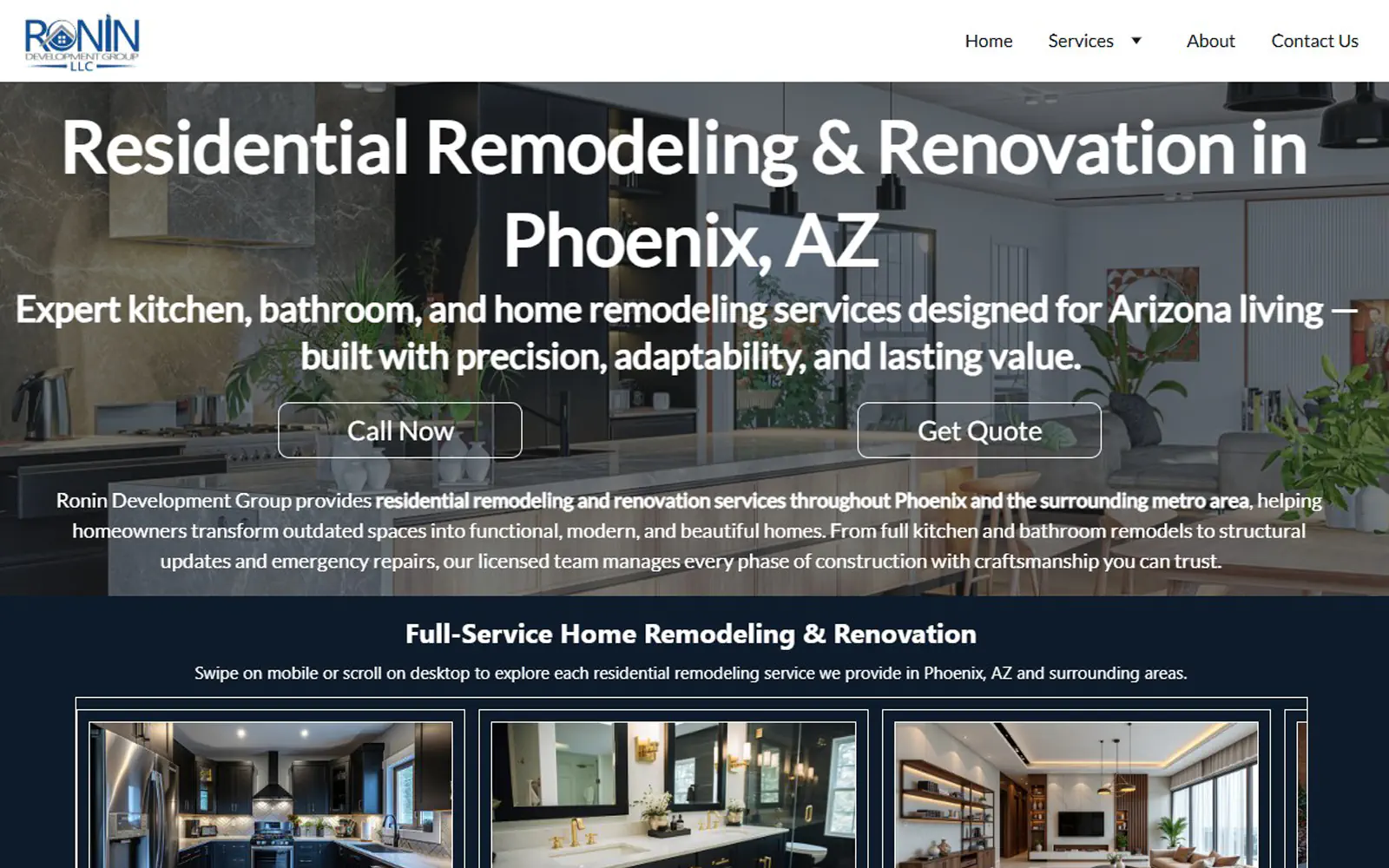 Professional website redesign optimized for speed and user flow