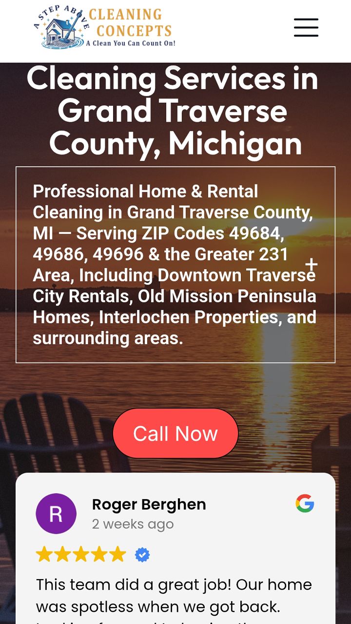 Website trust building with Google reviews and credibility elements