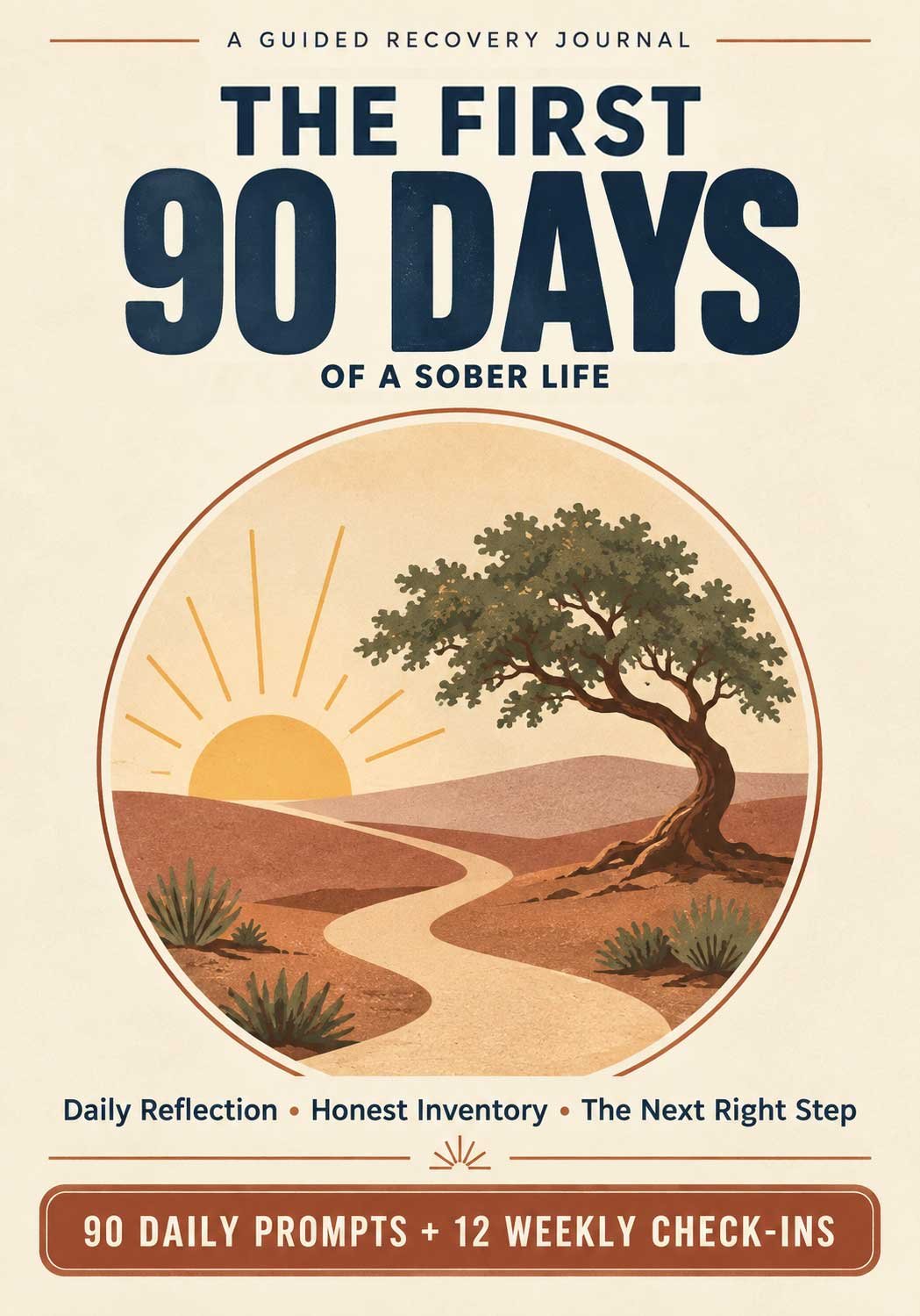 The First 90 Days guided recovery journal cover
